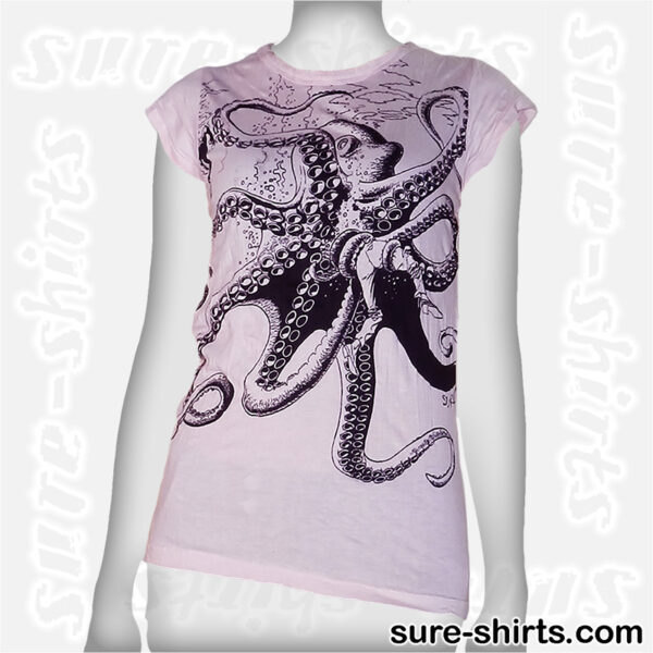 Octopus - Light Pink Women Tee