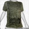 Buddha Tree Face - Olive Green Tee size L