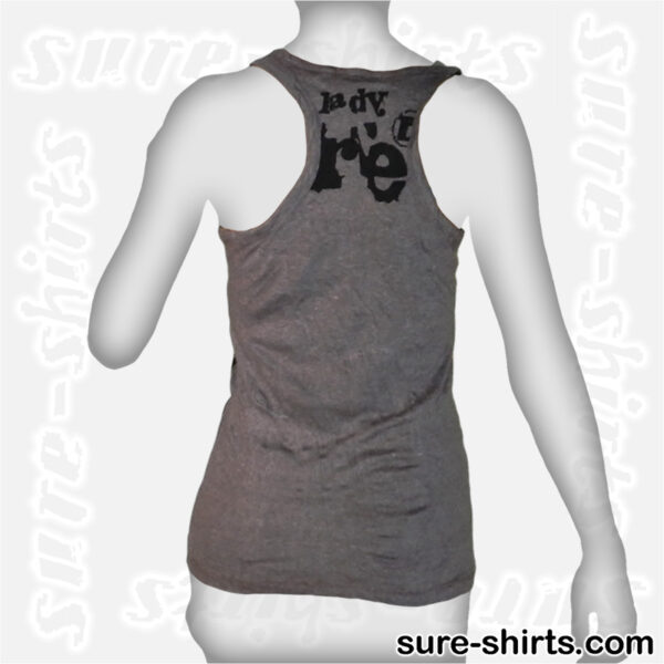 Buddha Tree Face - Tinted Grey Women Tank Top / Singlet