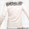 Buddha in Temple - White Long Sleeve Shirt size M