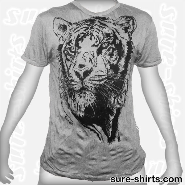 Tiger - Light Grey Tee size L