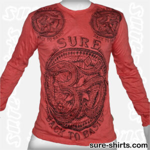 Om - Red Long Sleeve Shirt size M