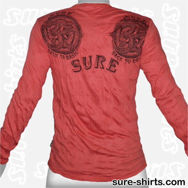 Om - Red Long Sleeve Shirt size M