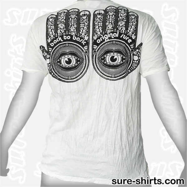 Buddha Hands - White Tee size L