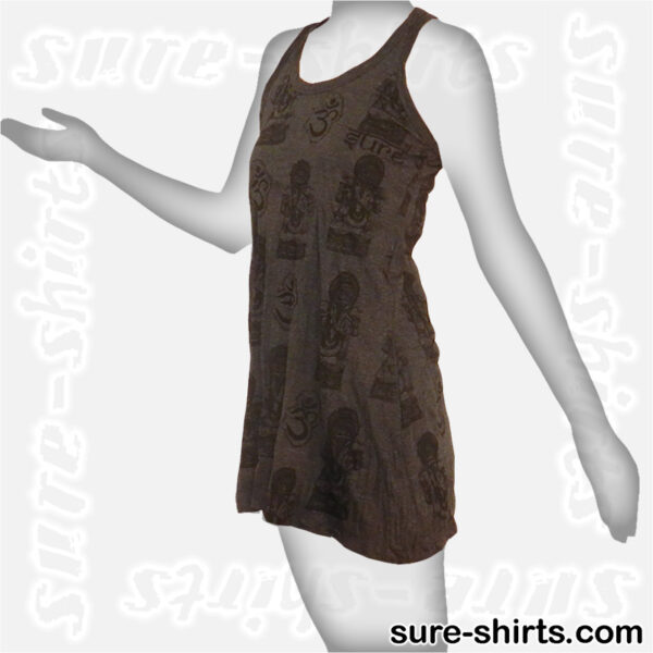 Little Ganeshas - Black Women Tank Dress / Sundress