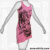 Dancing Ganesha - Pink Women Tank Dress / Sundress