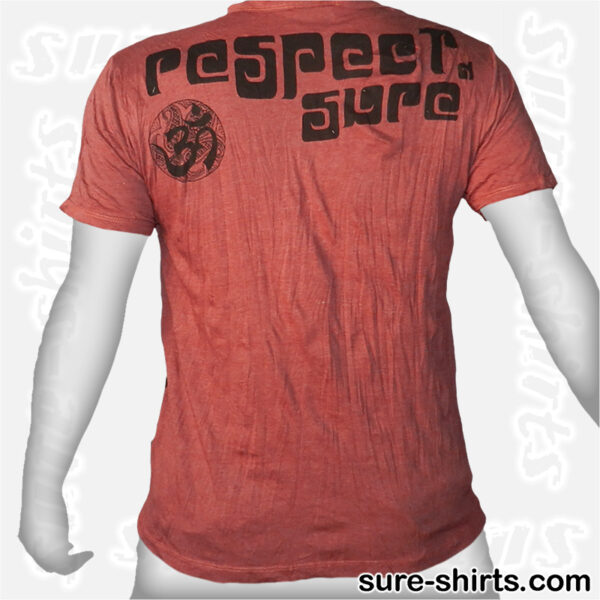 Meditating Ganesha - Brown-Red Tee size M