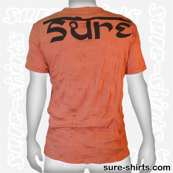 Laughing Buddha Sitar - Orange Tee size L