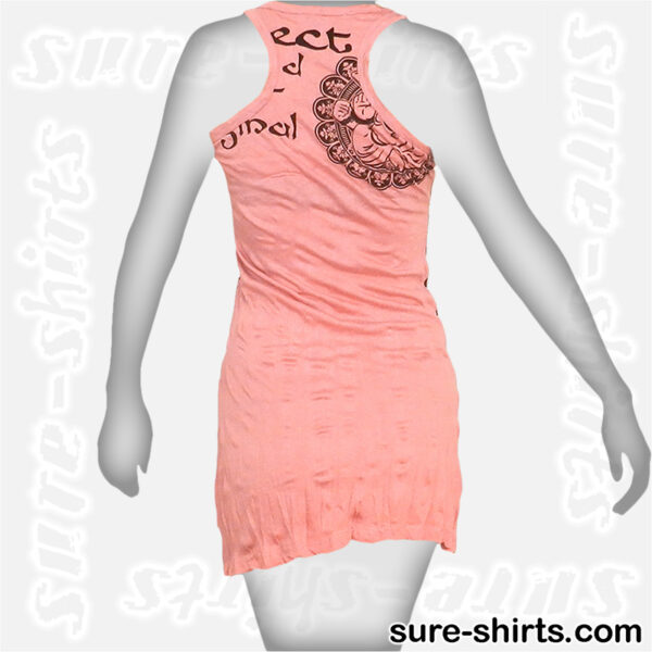 Ganesha Relaxed - Light Pink Women Tank Dress / Sundress