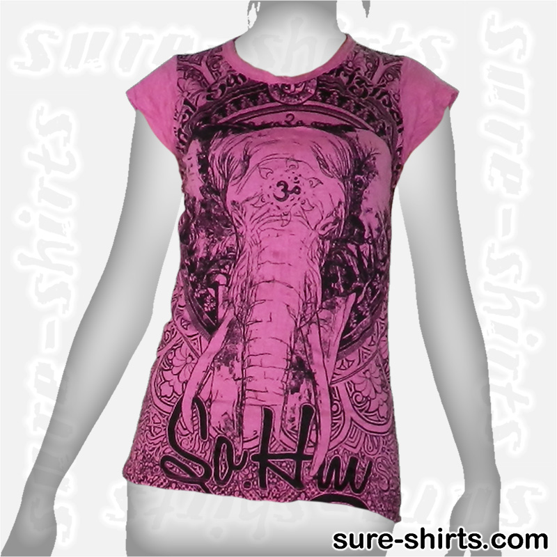 Elephant - Pink Women Tee