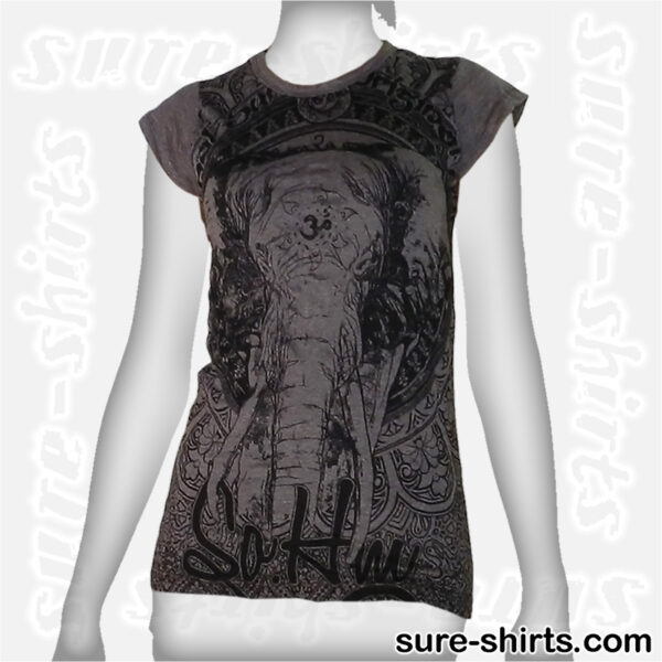 Elephant - Tinted Grey Women Tee