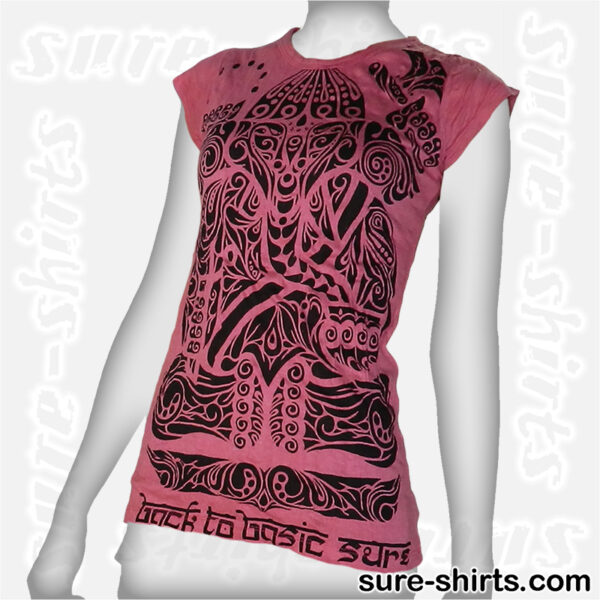 Ganesha Tribal - Pink Women Tee