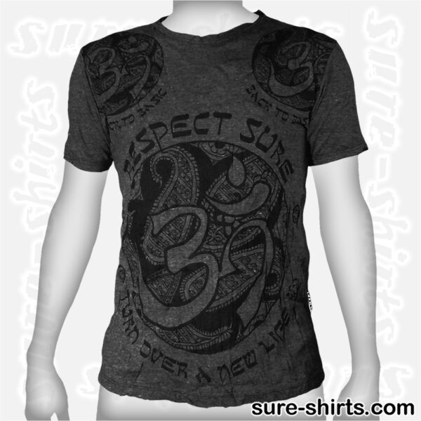 Om New Life - Black Tee size M