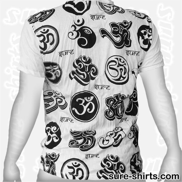 Om Symbols - White Tee size M