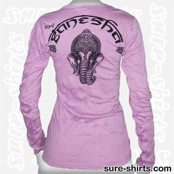 Lord Ganesha - Violet Women Long Sleeve Shirt