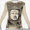 Great Buddha - Cream-Yellow Long Sleeve Shirt size M