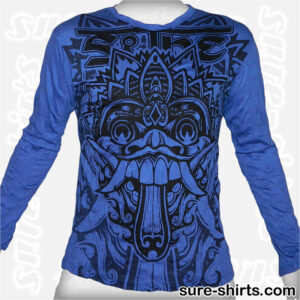 Barong - Blue Long Sleeve Shirt size M