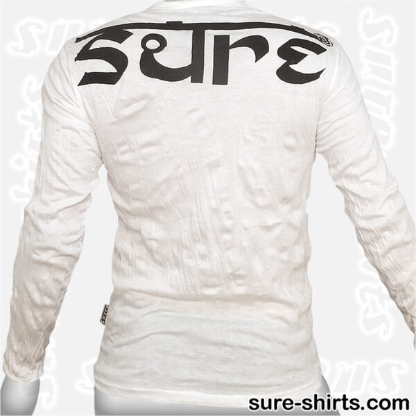 Wise Ganesha - White Long Sleeve Shirt size M