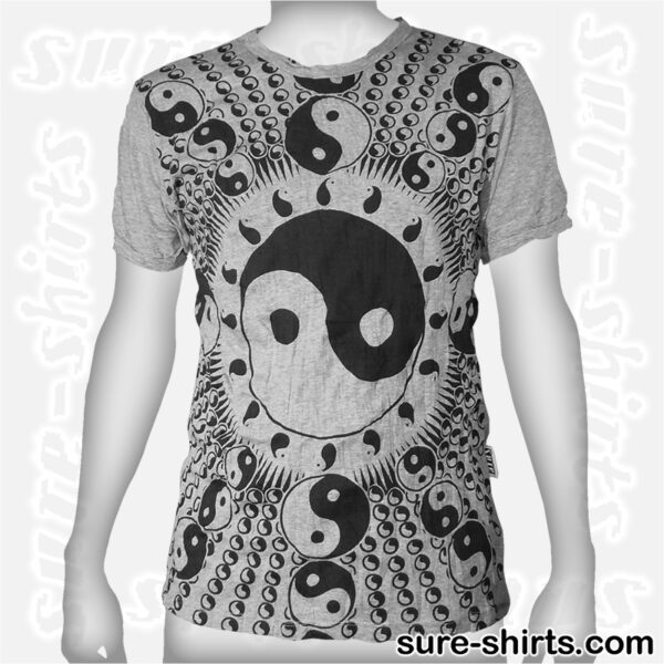 Yin Yang - Light Grey Tee size M