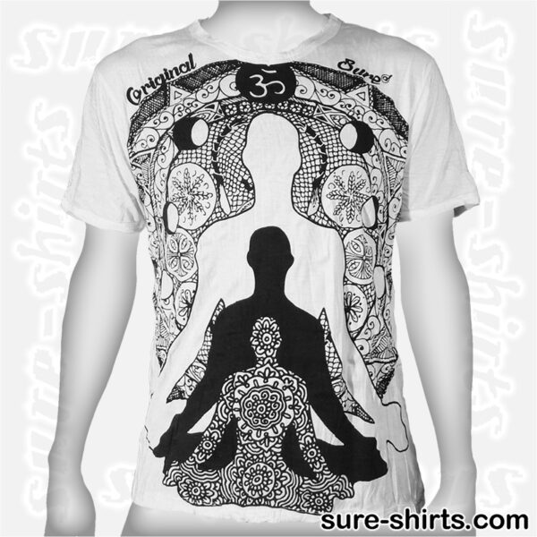 Buddha Trinity - White Tee size M