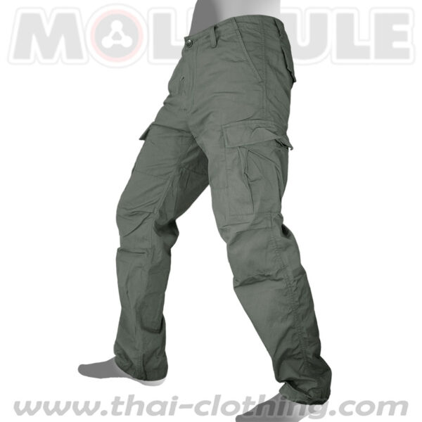 Molecule 55003 Voyager Green light long ripstop cargo pants