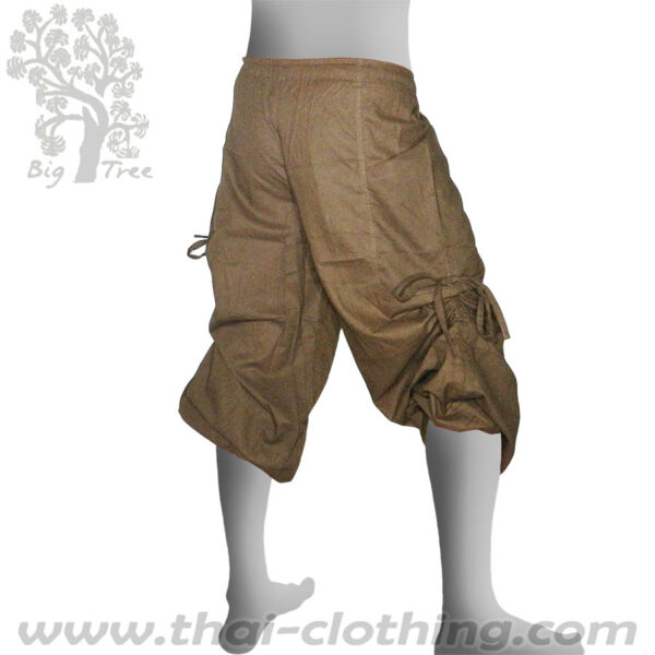 Beige Brown Leg Lace Pants - BIG TREE