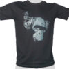 Headphone Monkey - black ROCKY T Shirt