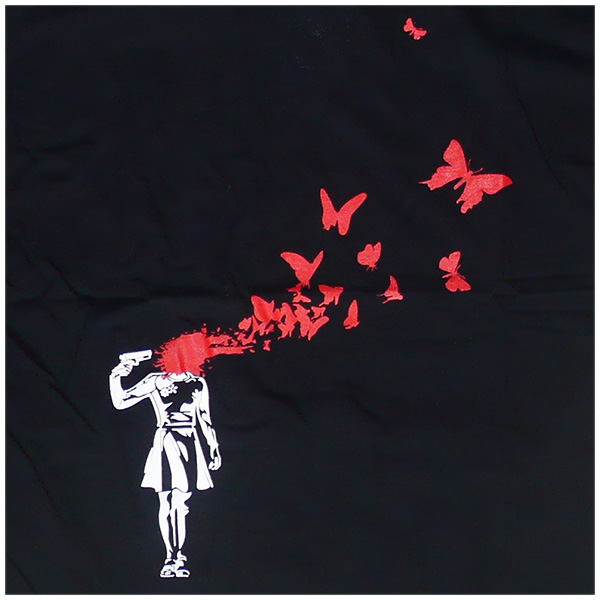Headshot Butterflies - black ROCKY T Shirt