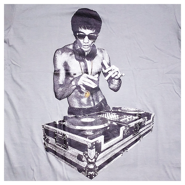 DJ Bruce Lee - light grey ROCKY T Shirt