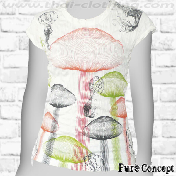 Magic Mushrooms - White Pure Concept WOMEN T-Shirt Tee