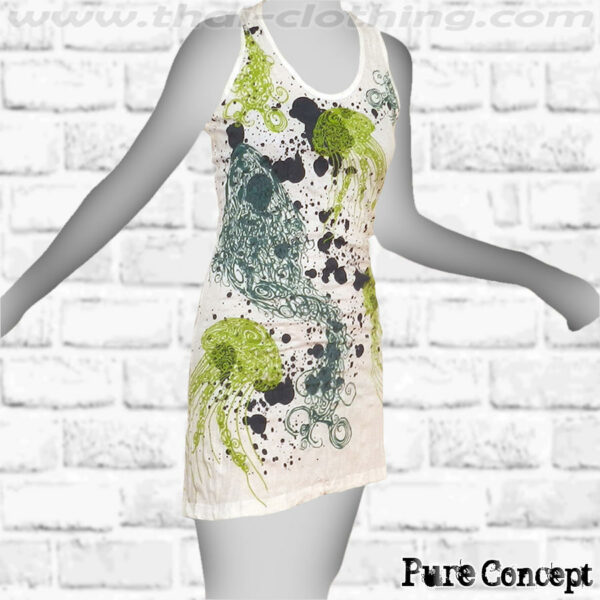 Jellyfish - White Pure Concept WOMEN Tank Dress