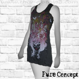 Butterfly Lady - Black Pure Concept WOMEN Tank Dress