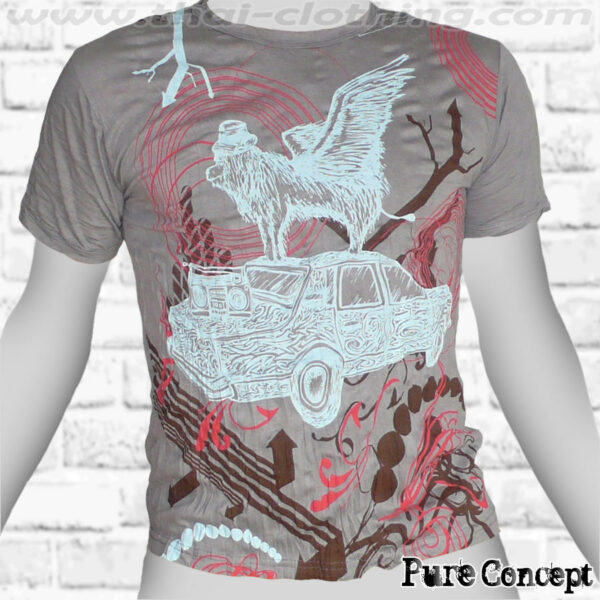 Car Trip Fantasy - Light Grey Pure Concept MEN T-Shirt Tee