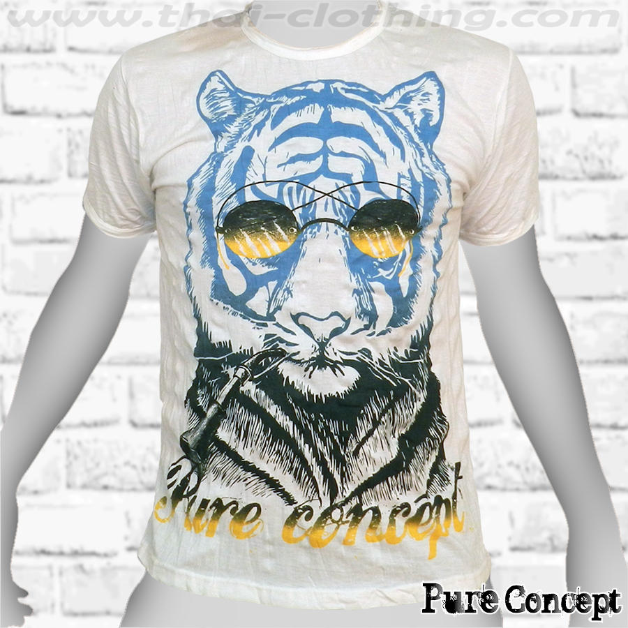 Classic Tiger - White Pure Concept MEN T-Shirt Tee