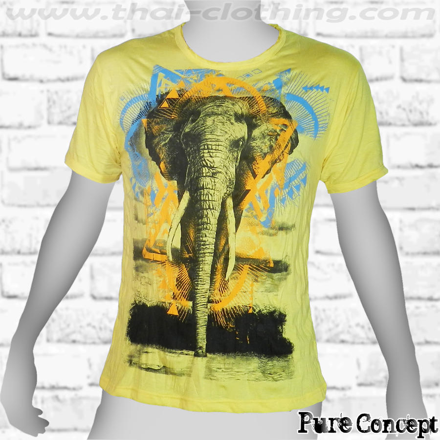 Elephant - Yellow Pure Concept MEN T-Shirt Tee