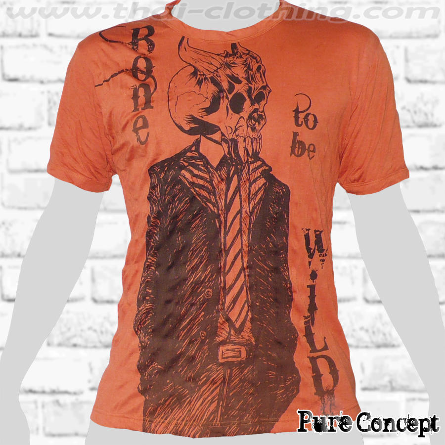 Born to be Wild - Orange Pure Concept MEN T-Shirt Tee