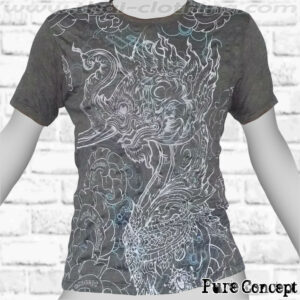 Mystic Elephant-Dragon - Dark Grey Pure Concept MEN T-Shirt Tee