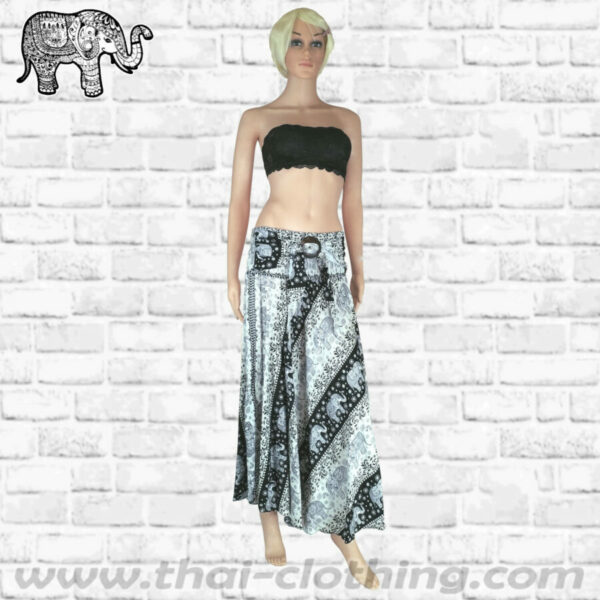 Thai Elephant Skirt-Dress Women - White