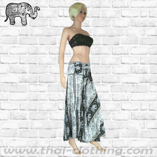 Thai Elephant Skirt-Dress Women - White