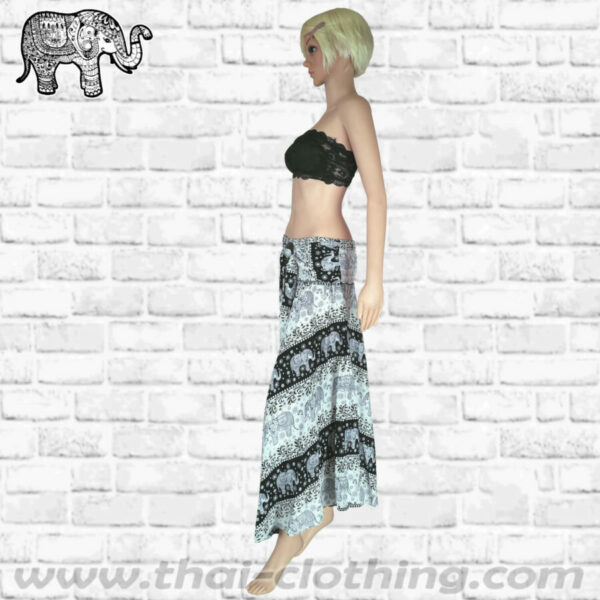 Thai Elephant Skirt-Dress Women - White