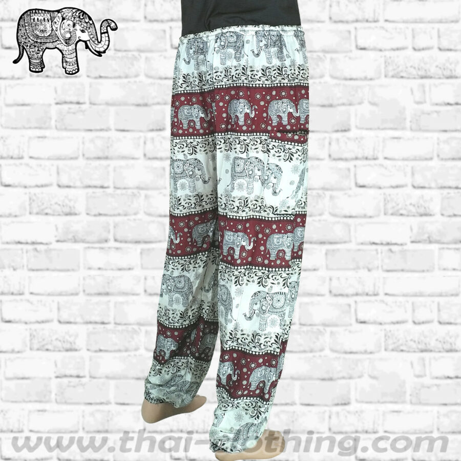 Thai Elephant Pants Long - Red