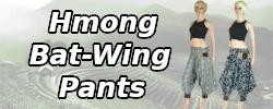 Hmong Bat-Wing Pants