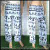 Elephant Pants / CAT Pants - Italian Silk (slim) - Light Blue-Black