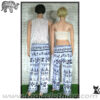 Elephant Pants / CAT Pants - Italian Silk (slim) - Light Blue-Black