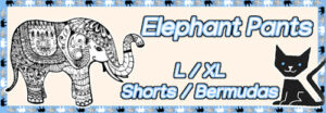 Elephant Pants - Shorts, Bermudas - L/XL Western Freesize