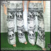 Rayon Elephant Pants - Cozy Cargo (slim!) - White-Black