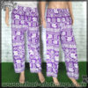 Elephant Pants - Italian Silk (slim) - Violet-White